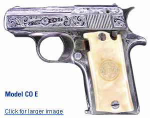 Model CO E factory engraved pistol