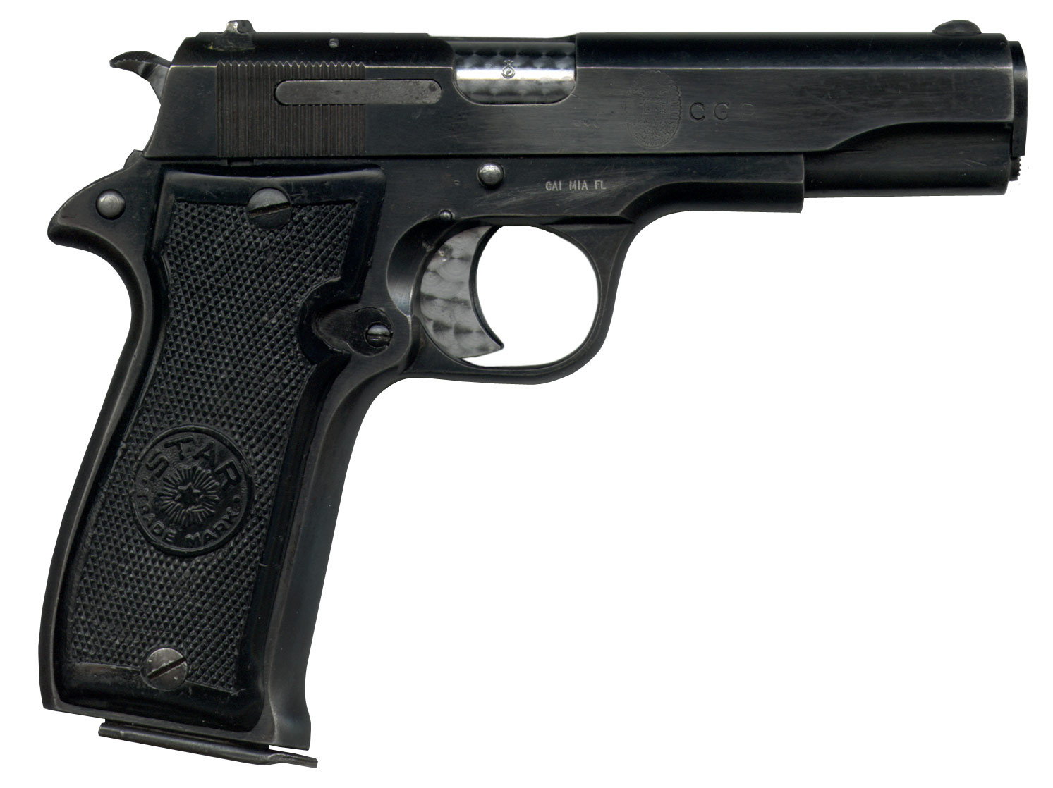 The S series are all similar, compact, all steel locked-breech pistols cham...